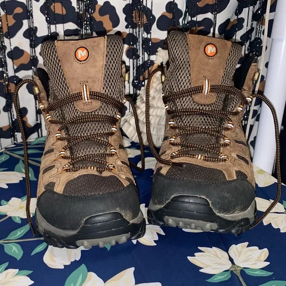 MERRELL MENS MOAB 3 MID WATERPROOF HIKING BOOTS - Picture 3 of 15